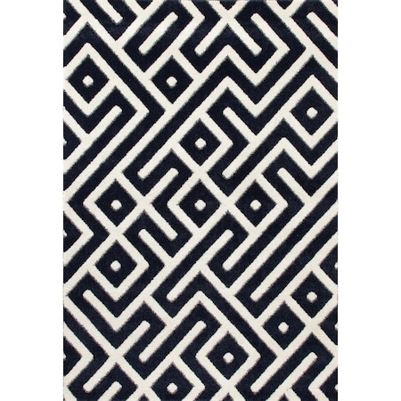 Standalone Highline Collection Amazed Woven Area Rug - Navy - 3 x 4 ft. ST3544267
